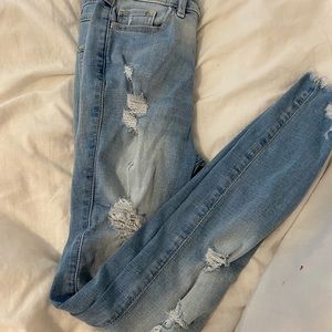 Hollister ripped jeans